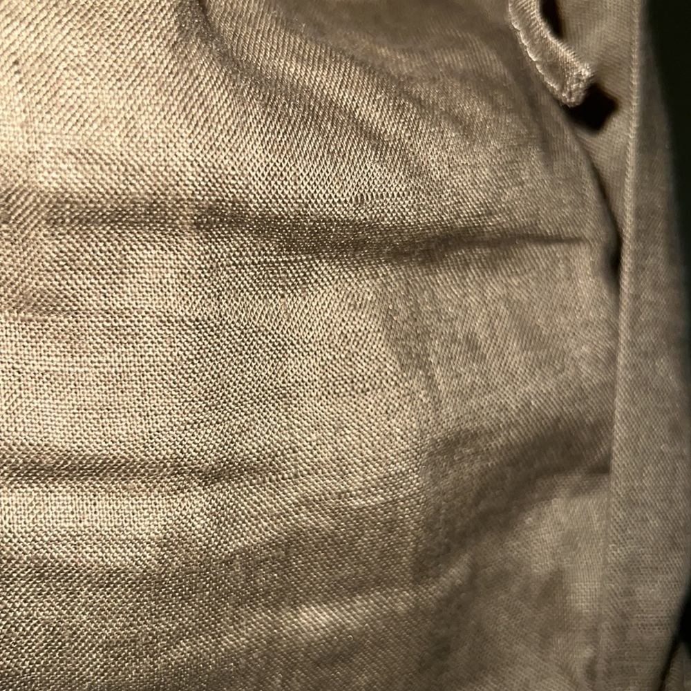 Zara Linen Straight Leg Pants Size XXL | Drawstring Waist - Picture 7 of 15